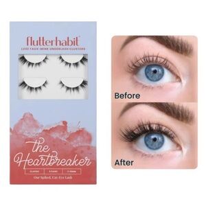 The Heartbreaker Faux-Mink Underlash Clusters - Black